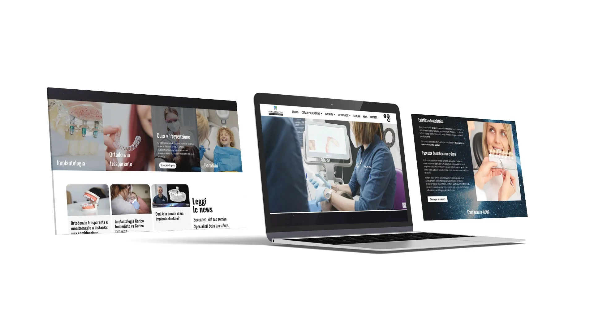 Pubblicità dentista: web design