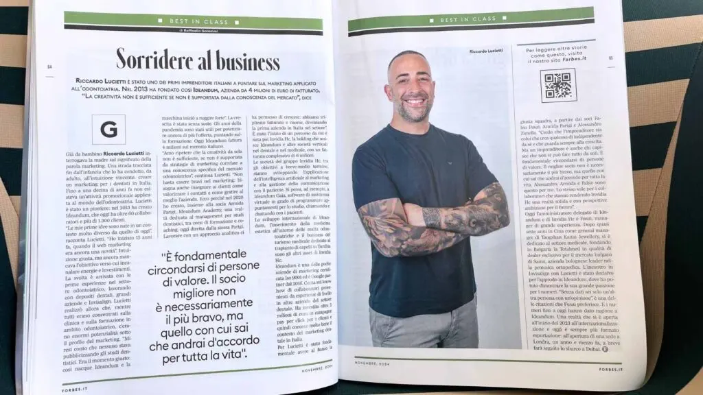 Ideandum su forbes - articolo